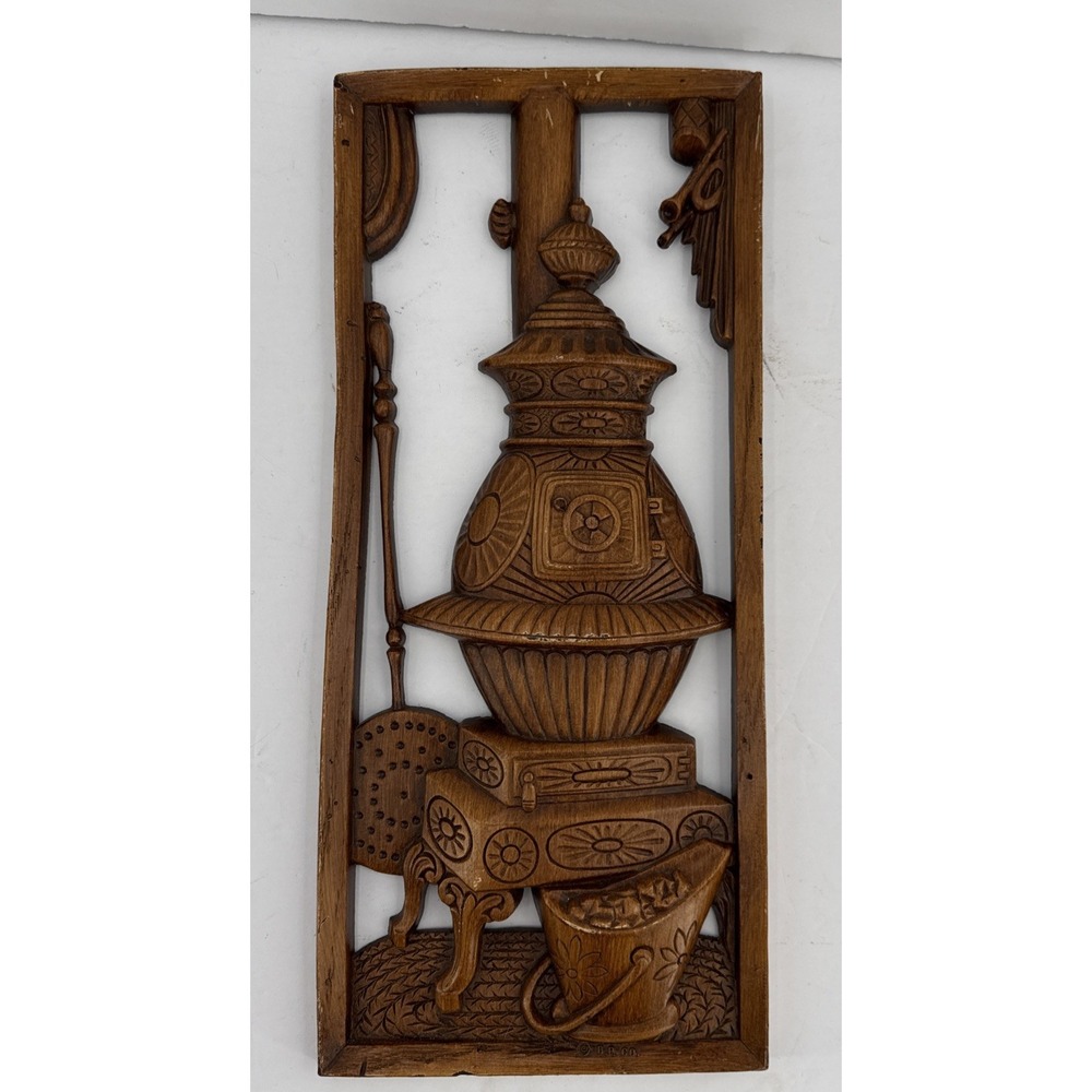 Vintage Burwood Colonial Hearth Kitchen Wall Plaque Homestead Decor